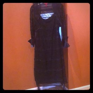 JslS collection Black sequenced dress with jacket